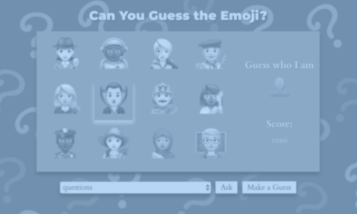 Guess the Emoji Game Preview